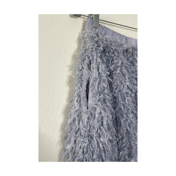 ANTHROPOLOGIE SUNDAY IN BROOKLYN FEATHERED MAXI SKIRT SIZE XS NWT GRAY - Picture 3 of 7